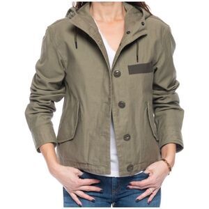 Rag & Bone Laurel Cropped Jacket Army Green Sz XS